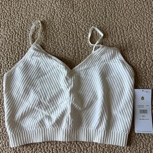 Spiritual Gangster White Ribbed Camisole